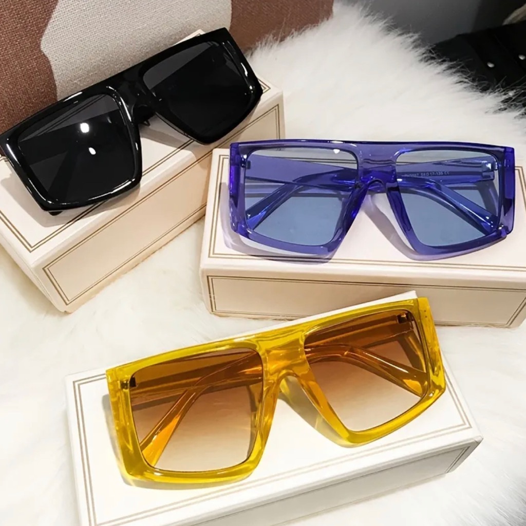 Rectangular Oversized Sunglasses
